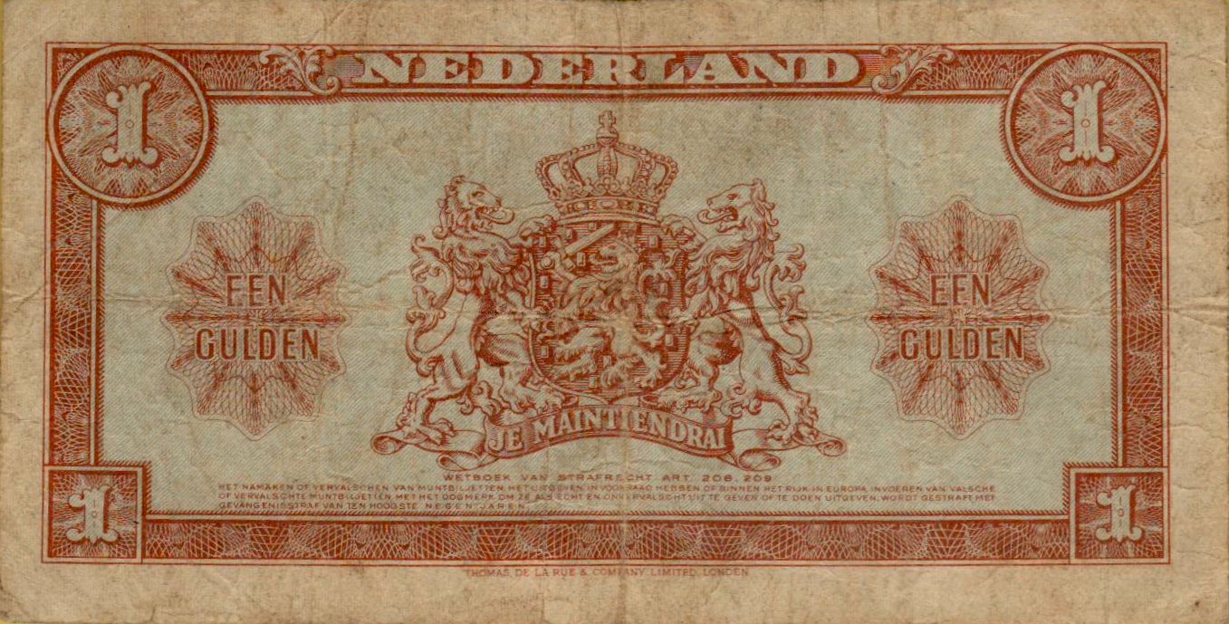 Netherlands 1 1945 VF P-70